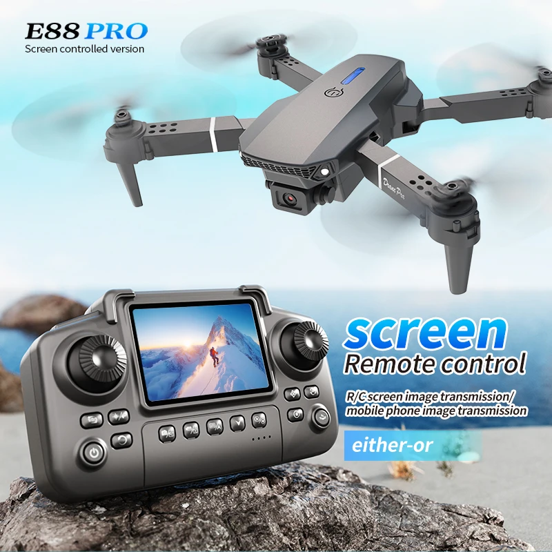 Drone Lidar - Профессиональный дрон E88 PRO с экраном,