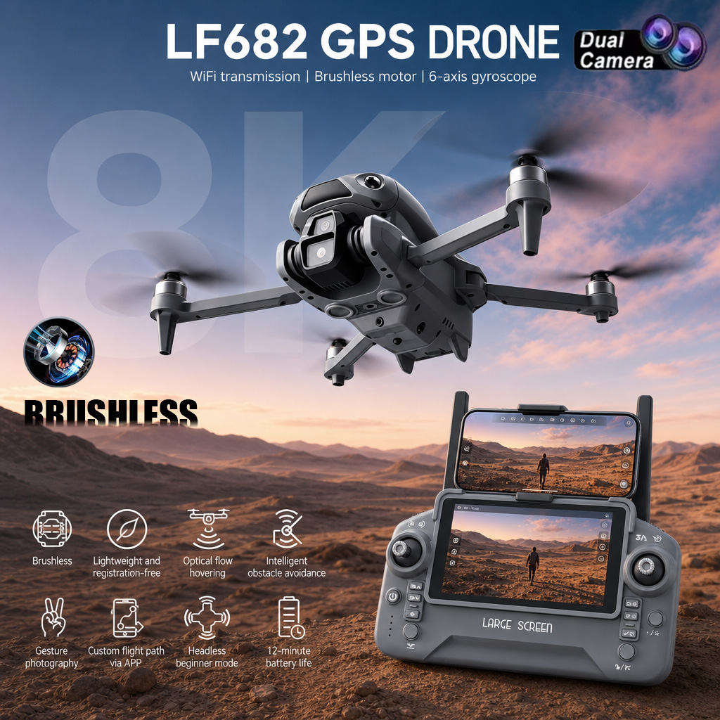 Drone Mapping - Новый дрон LF682 с двойной камерой